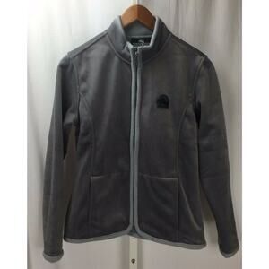 Grand Prix Gray Velour Full Zip Jacket Sz M